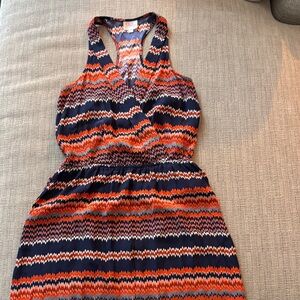 Parker Women’s Vibrant Zigzag Sleeveless Halter Dress